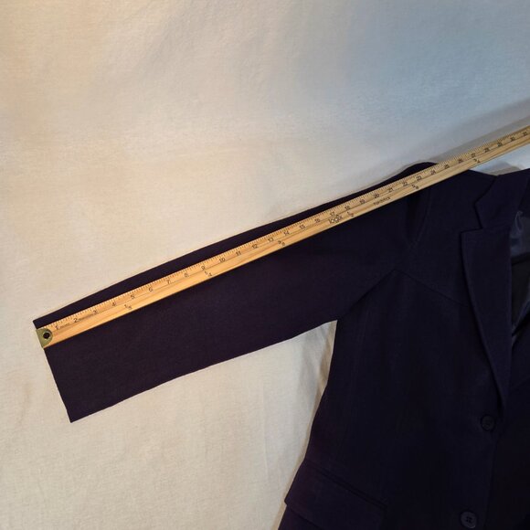 Vintage HARVE BENARD Old Money Preppy Purple Wool Blazer Jacket Size 10 LIKE NEW - Picture 16 of 16